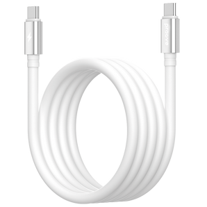 Kabllo karikimi magnetike Proove Magneto Type-C në Type-C, 60W, 1m, e bardhë