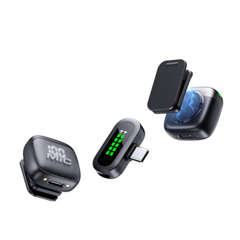 Mikrofon wireless T98 me 2 mikrofona dhe marrës USB-C