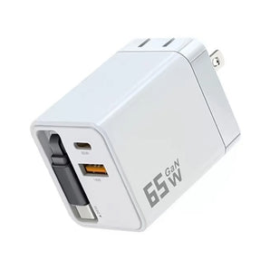 Karikues muri (Adapter) GaN 65W me kabllo të integruar Type-C – versioni EU
