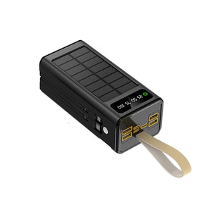 Powerbank solar 30.000mAh, 22.5W, me 2 kabllo te integruara, Meax QCS30