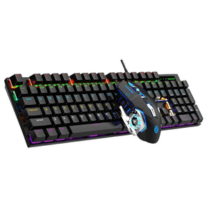 Set tastierë mekanike + maus gaming, KSNAKE KM600, Wired RGB