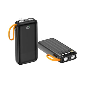 Powerbank 20.000mAh, 22.5W, me 4 kabllo te integruara, Meax QC24
