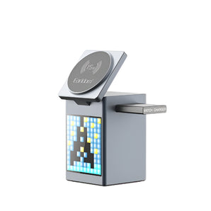 Karikues wireless 5n1 15W, altoparlant dhe alarm Earldom WC64