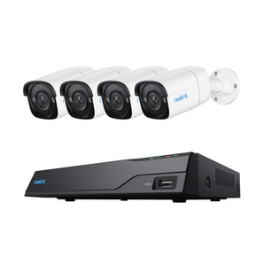 Sistem kamerash sigurie Reolink NVS8-5MB4, 5MP, 4 kamera, 2TB Hard drive falas
