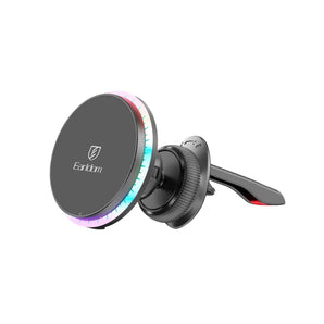 Mbajtës celulari dhe karikues wireless Earldom WC46, 15W, me dritë RGB