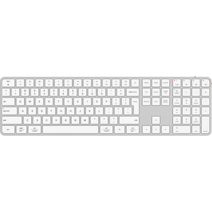 Tastierë Wireless Meetion K230 – Full-Size, Dual Mode (2.4GHz dhe Bluetooth), Scissor-Switch, e bardhë