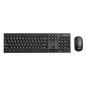 Безжична тастатура + глушец Philips C315, црна